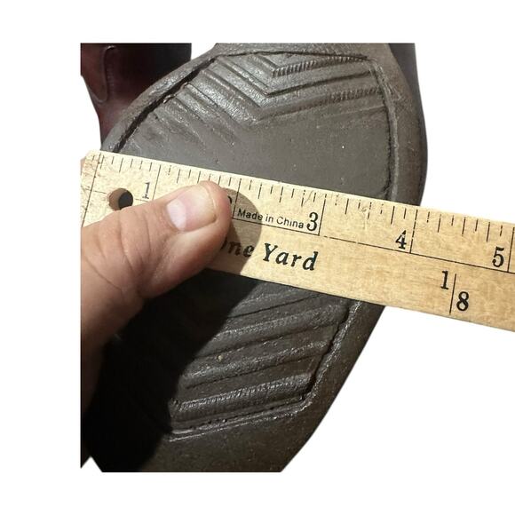 Vintage Northlake Mid Calf Pull On Brown Western Mens Boots Size 9 Oil Resistant - Picture 9 of 10